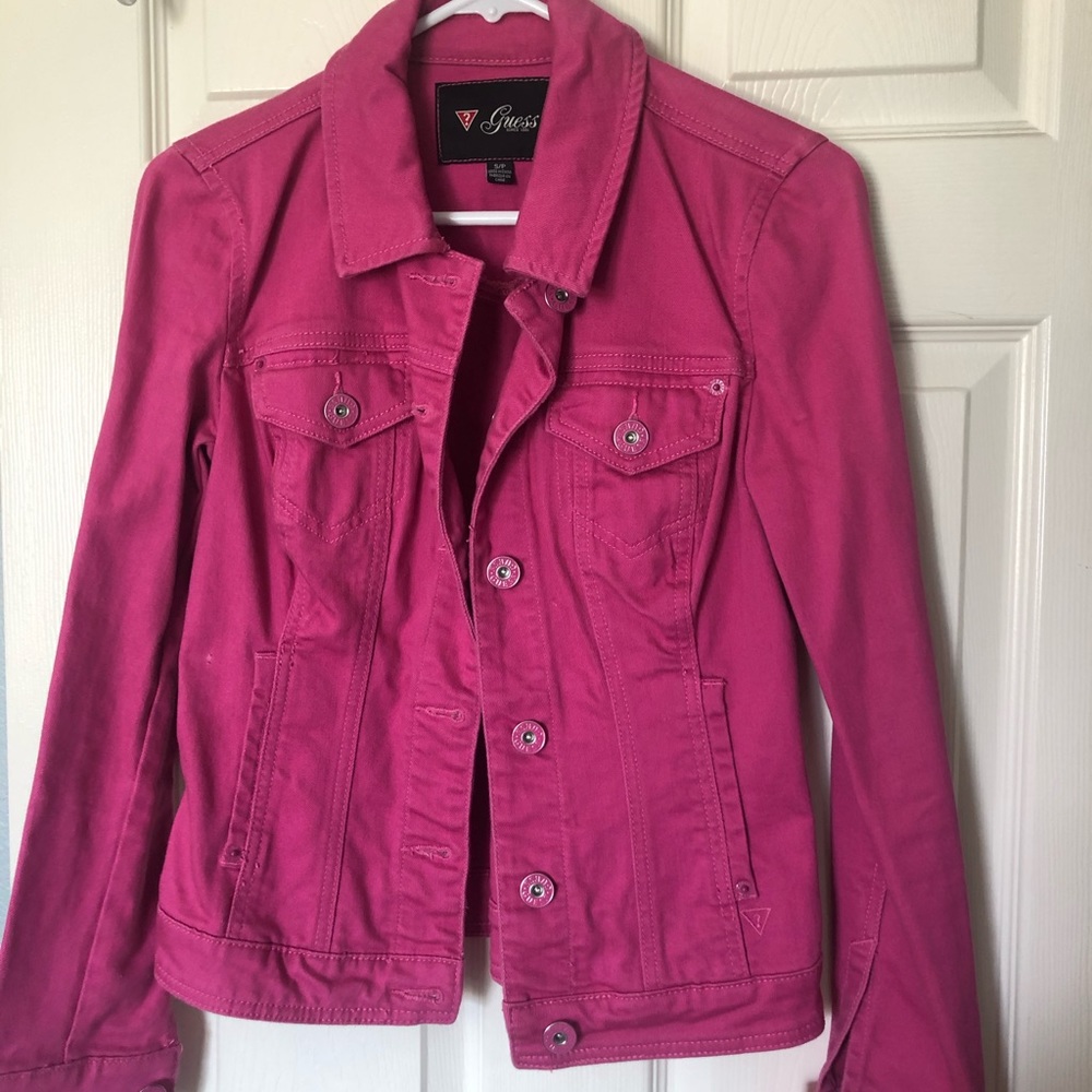Guess Denim Barbie Pink Jacket